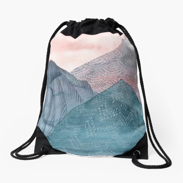 O'er The Wild Mountains Drawstring Bag