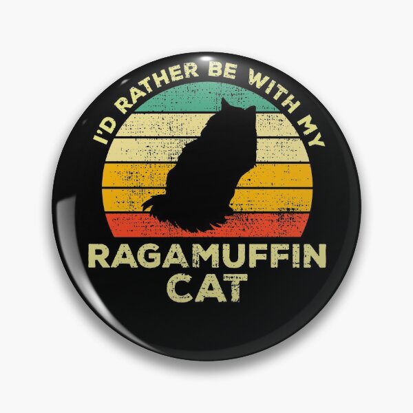 Item preview, I’d Rather Be With My Ragamuffin Cat Vintage Gift For Ragamuffin Owners designed and sold by JokeGysen.