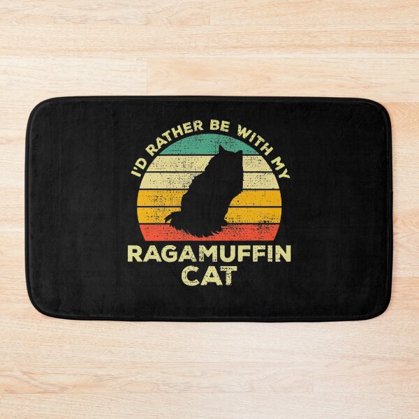 Item preview, I’d Rather Be With My Ragamuffin Cat Vintage Gift For Ragamuffin Owners designed and sold by JokeGysen.
