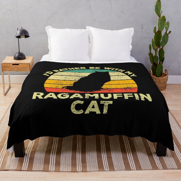 Item preview, I’d Rather Be With My Ragamuffin Cat Vintage Gift For Ragamuffin Owners designed and sold by JokeGysen.