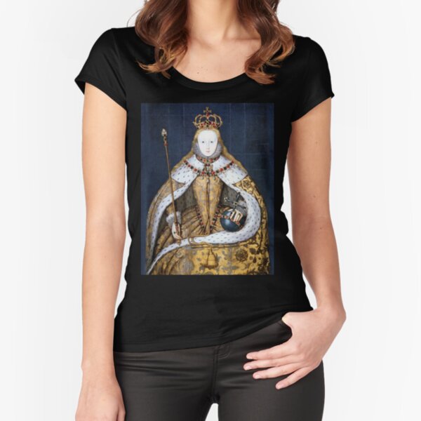 Elizabeth I Coronation Portrait Fitted Scoop T-Shirt