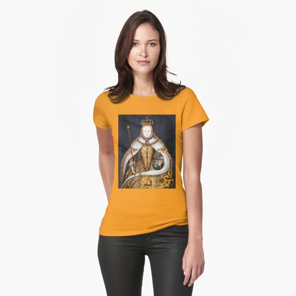 Elizabeth I Coronation Portrait Fitted T-Shirt