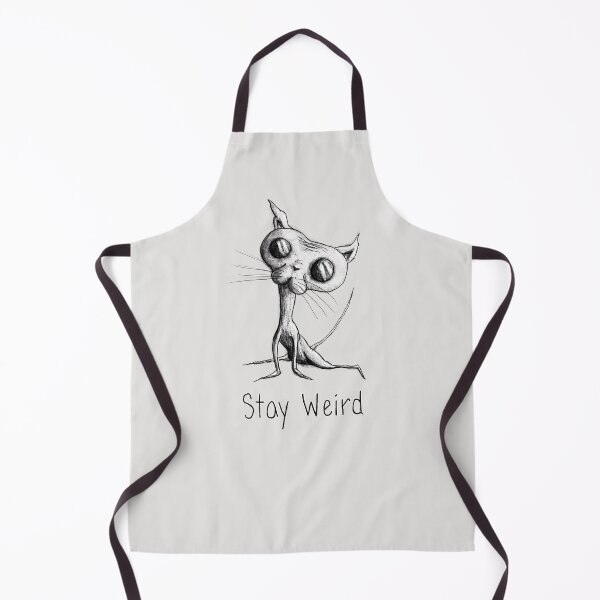 Item preview, Stay Weird Alien Cat - Transparent Back designed and sold by Chausters.