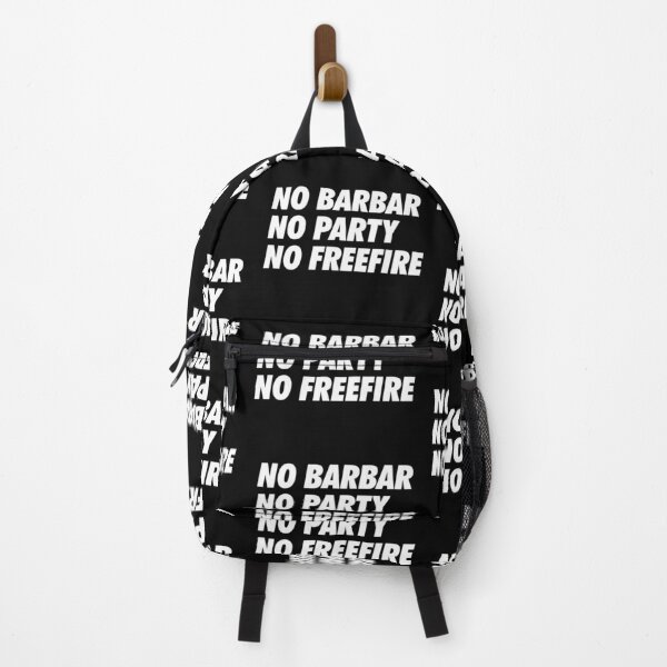 Item preview, No Barbar, No Party, No FreeFire - Simple Text (White) designed and sold by NeoDhl.