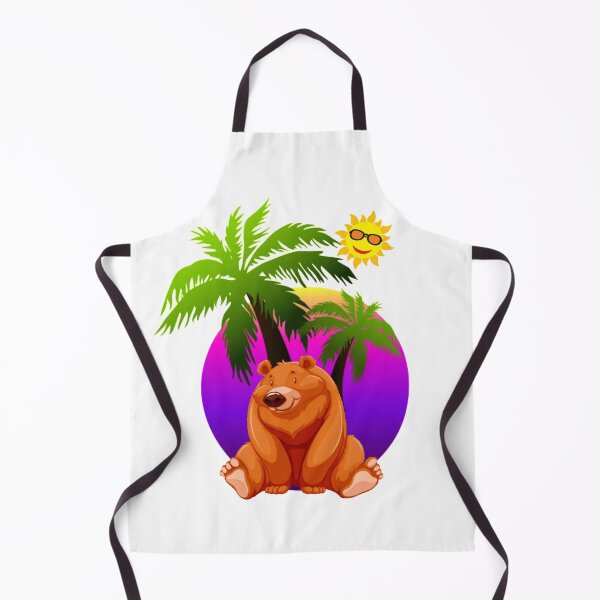 Item preview, Cute GRIZZY With Palm Trees designed and sold by TrendySpace.