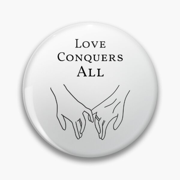 Item preview, Love Conquers All, couple holding hands designed and sold by SerenaChoe.