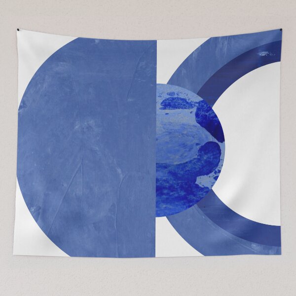 Item preview, Blue MM2 Geometric Print Design designed and sold by mmotif.