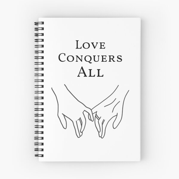 Item preview, Love Conquers All, couple holding hands designed and sold by SerenaChoe.