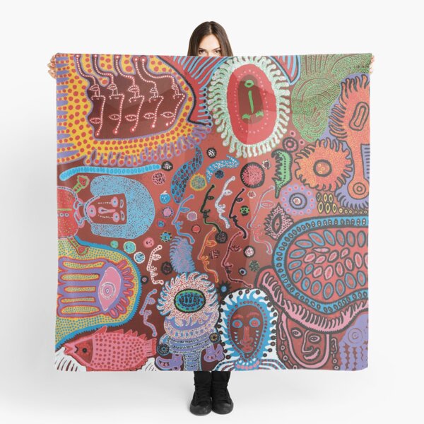 yayoi kusama fungus Scarf
