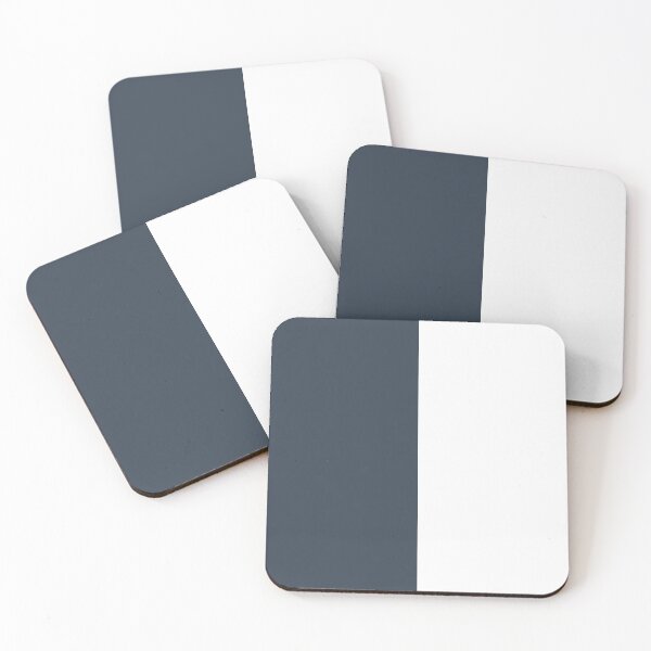 Item preview, Naval Navy Blue And White Half And Half designed and sold by rewstudio.