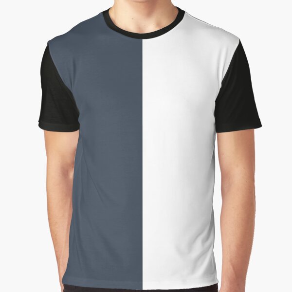 Camiseta «Mitad y mitad en blanco negro» de rewstudio | Redbubble