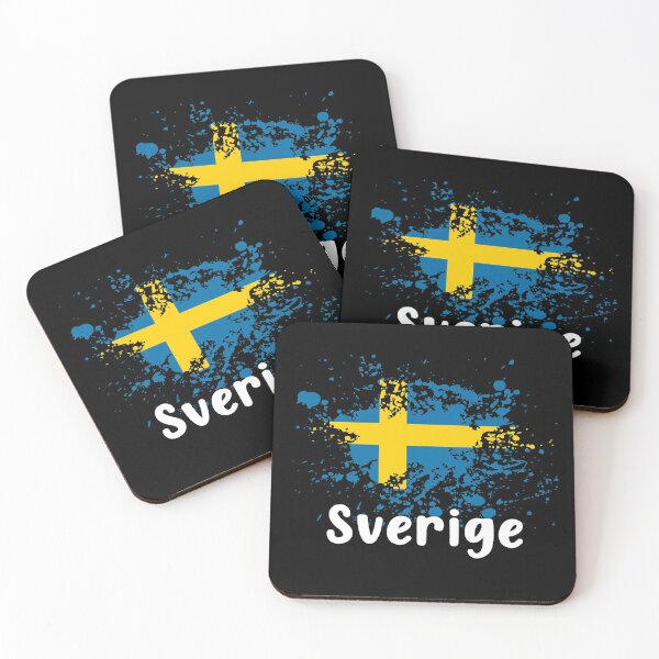 Item preview, Bandera sueca Suecia Negro Sverige designed and sold by MetalApocalypse.
