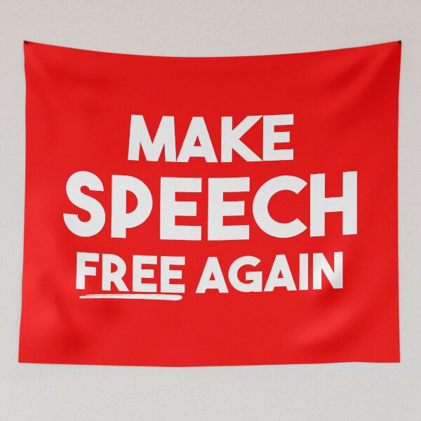 Item preview, Make Speech Free Again designed and sold by LazyBuffalo.