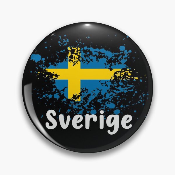 Item preview, Swedish Flag Sweden Black Sverige designed and sold by MetalApocalypse.