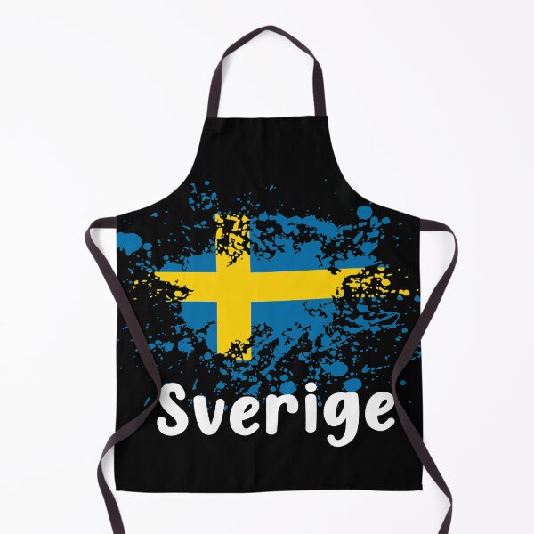Item preview, Bandera sueca Suecia Negro Sverige designed and sold by MetalApocalypse.