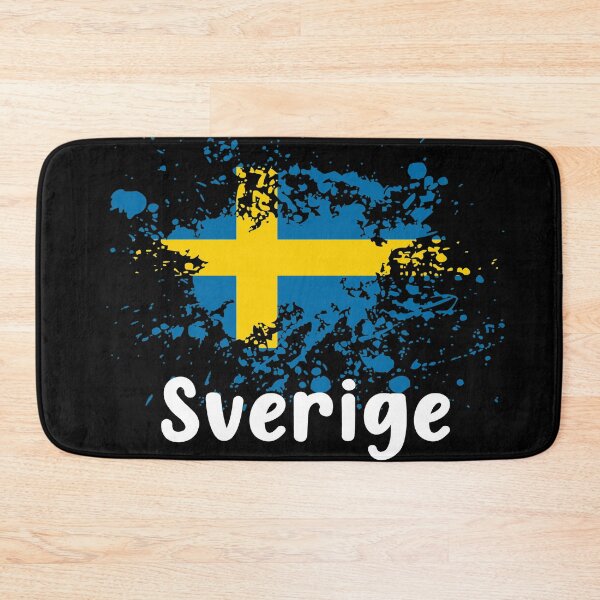 Item preview, Bandera sueca Suecia Negro Sverige designed and sold by MetalApocalypse.