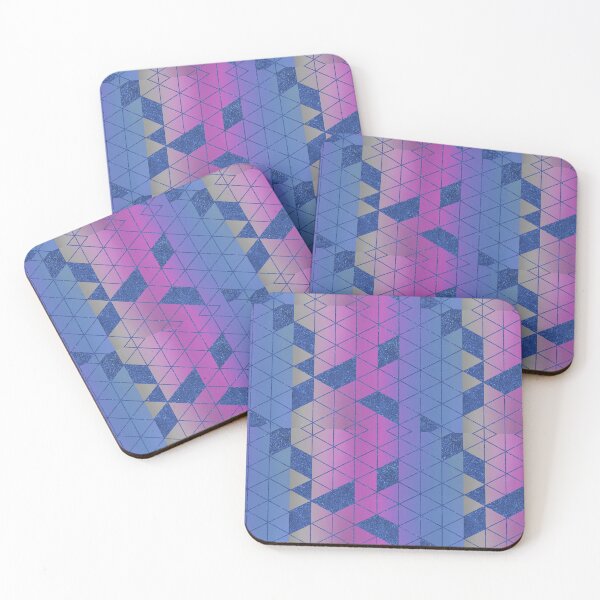 Item preview, Blue Metallic Glitter On Pink Purple Blue designed and sold by Lucky-Town-Art.