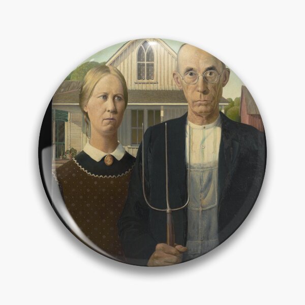 Item preview, American Gothic - Grant Wood designed and sold by LemonbatStudio.