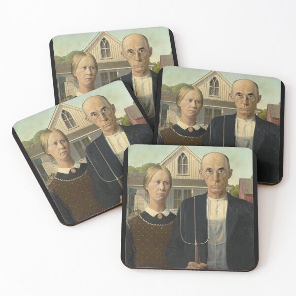 Item preview, American Gothic - Grant Wood designed and sold by LemonbatStudio.