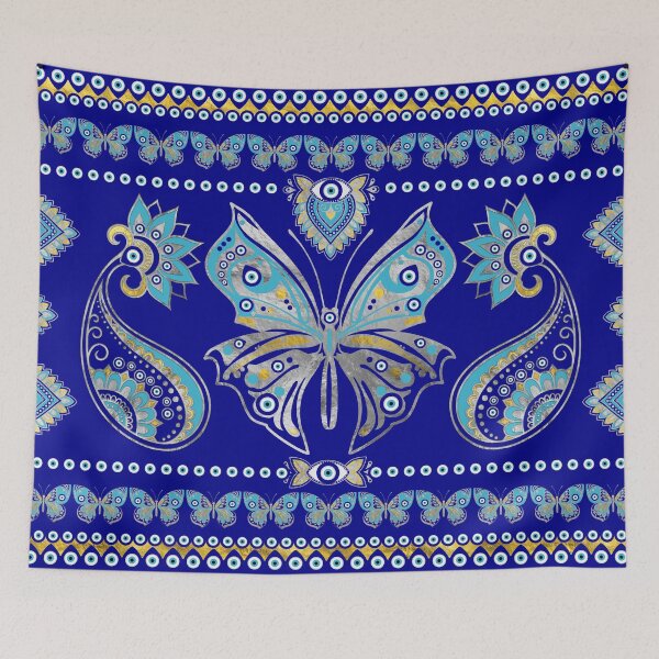 Item preview, Butterfly Evil Eye Ornament designed and sold by k9printart.