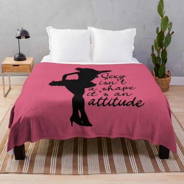 Item preview, Sexy Isn't A Shape, It's An Attitude Burlesque Quote designed and sold by JokeGysen.