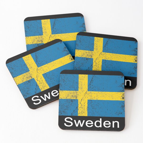 Item preview, Bandera sueca Suecia Negro designed and sold by MetalApocalypse.