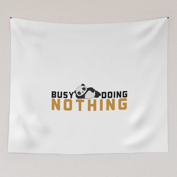 Item preview, Busy Doing Nothing - funny cute lazy panda animal designed and sold by khaledksi.