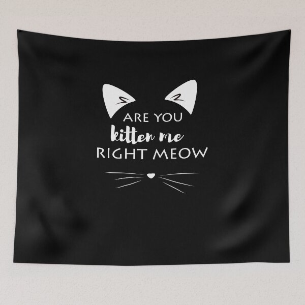 Aperçu de l'œuvre es-tu chaton moi miaou t-shirt créée et vendue par mozax.