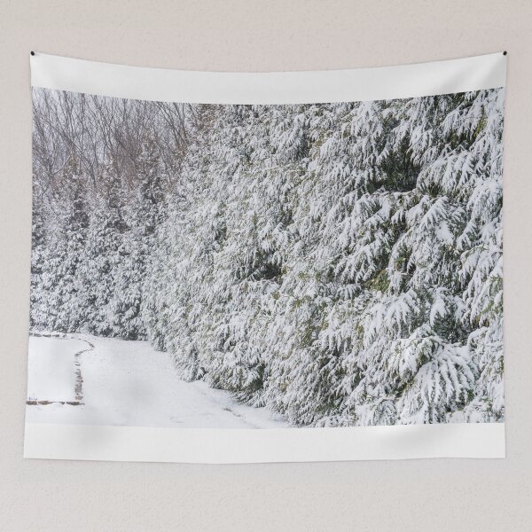 Item preview, Wall Of Snow Covered Cedars designed and sold by mljdwhite.