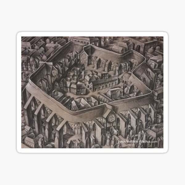 The Walled City Sticker