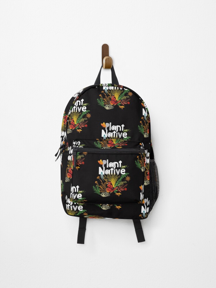 Thumbnail 1 of 3, Backpack, Plant Native Design designed and sold by EarthArtDesigns.