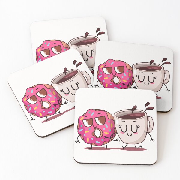 Item preview, I Love You - Valentine's Day - Coffee and Donut designed and sold by TransFoto.