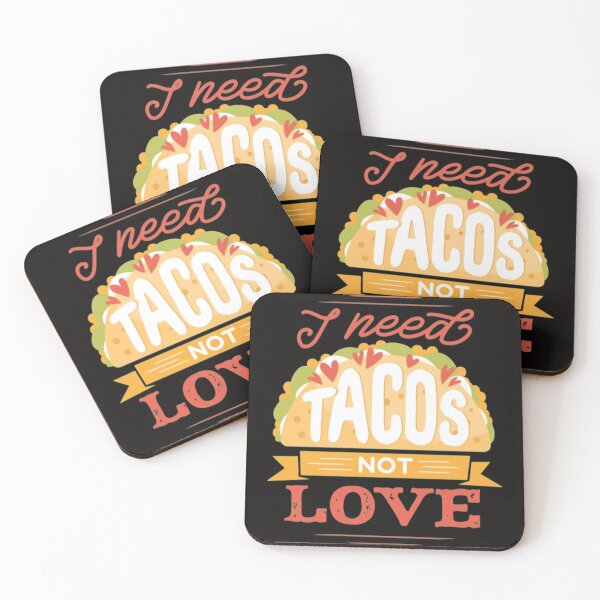 Item preview, Anti Valentine Day I Need Tacos Not Love Tacos Funny Anti Valentine Day designed and sold by KamillotLarkine.