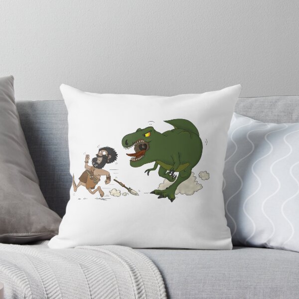 Artikelvorschau, Prähistorischer Mann, der von Dinosaurier verfolgt wird entworfen und verkauft von djbingib.