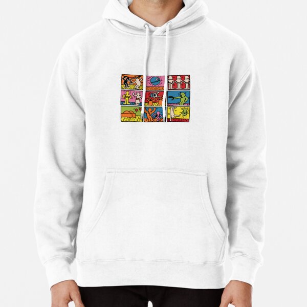 Illustration de graffiti allemand Keith Haring Sweat à capuche épais