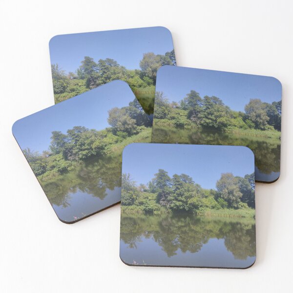 Item preview, Green trees rest at the bluelake  designed and sold by nelllkata.
