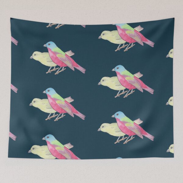 Item preview, Painted Bunting bird species art designed and sold by TheWaterBirds.