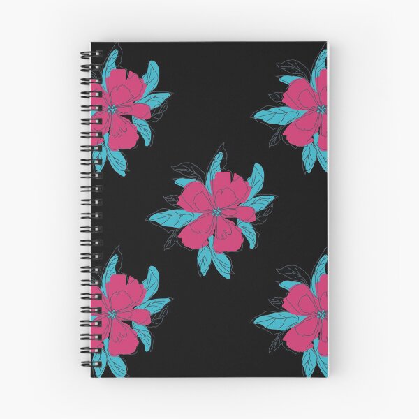 Artikelvorschau, Rosa und blaue Blumen entworfen und verkauft von MadeByAbs.