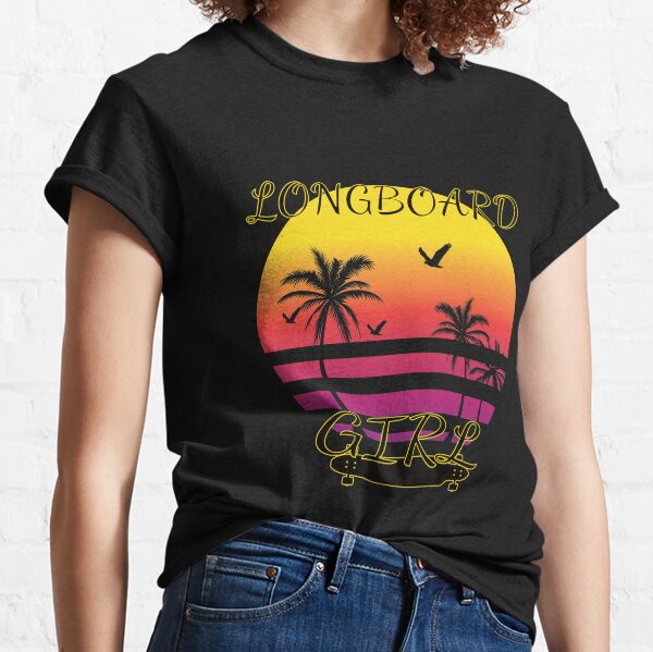 Camiseta de tirantes para niña LongBoard Florida Beach color blanco