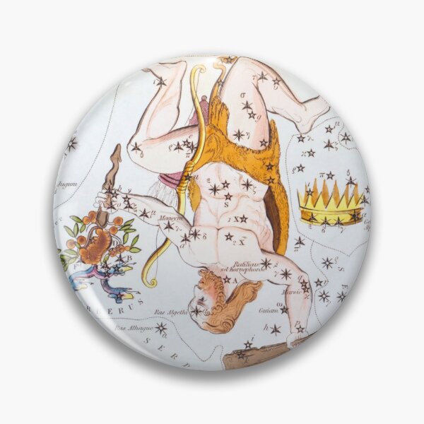 Item preview, Antique Constellation Map of Hercules, Corona Borealis designed and sold by VintageArchive.