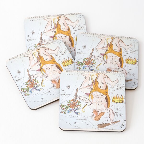 Item preview, Antique Constellation Map of Hercules, Corona Borealis designed and sold by VintageArchive.