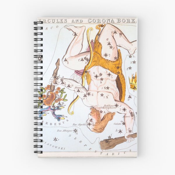Item preview, Antique Constellation Map of Hercules, Corona Borealis designed and sold by VintageArchive.