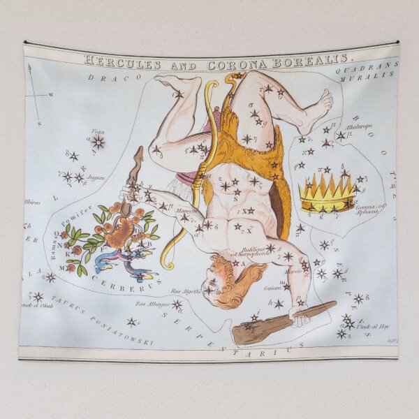 Item preview, Antique Constellation Map of Hercules, Corona Borealis designed and sold by VintageArchive.