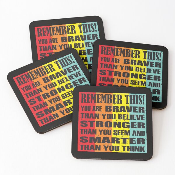 Item preview, You Are Braver Than You Believe Stronger Than You Seem and Smarter Than you Think Vintage designed and sold by KamillotLarkine.