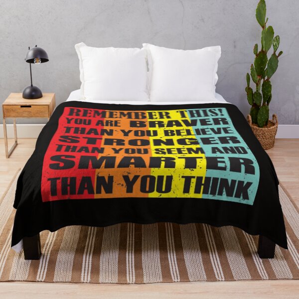 Item preview, You Are Braver Than You Believe Stronger Than You Seem and Smarter Than you Think Vintage designed and sold by KamillotLarkine.
