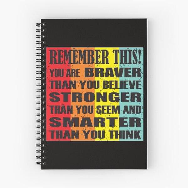 Item preview, You Are Braver Than You Believe Stronger Than You Seem and Smarter Than you Think Vintage designed and sold by KamillotLarkine.