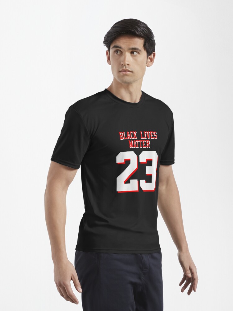 Michael Jordan Black Lives Matter Jersey, No. 23 Active T-Shirt for Sale  by Desznr