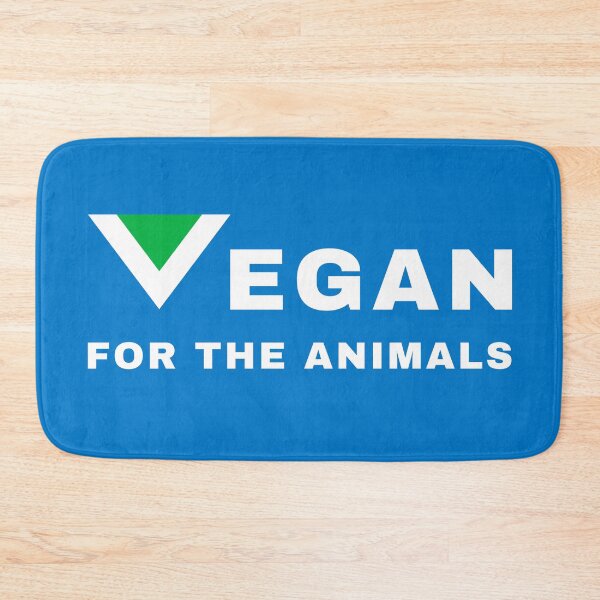 Item preview, Vegan For The Animals | Vegan Flag | Animal Rights Activism | Blue Background designed and sold by EarlessPierre.