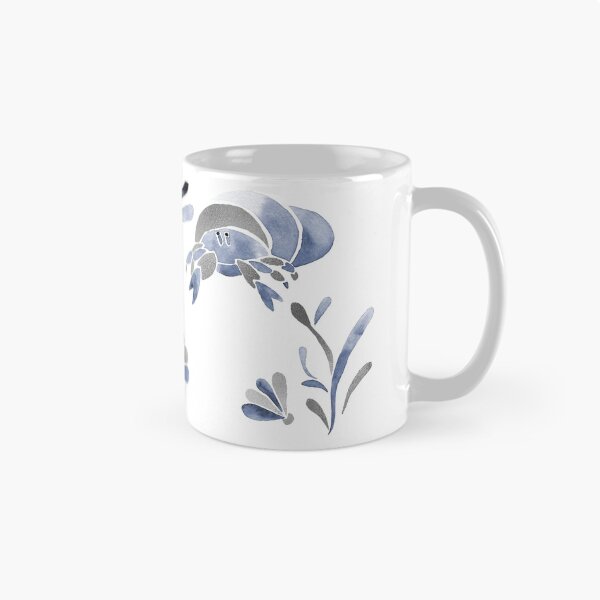 Item preview, Hermit Crab in Summer | Modern Watercolor | Blue and Silver Palette designed and sold by CarolFreire.
