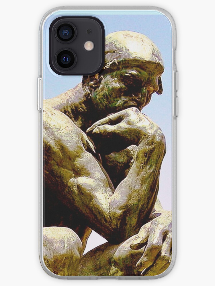 The Thinker Sculpture Rodin Le Penseur In The Musee Rodin In Paris Iphone Case Cover By Tomsredbubble Redbubble